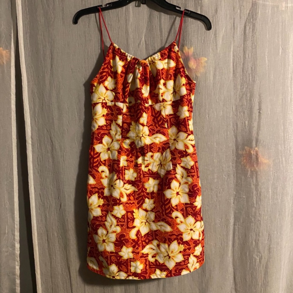 Vintage Miken Tropical Bungee String dress